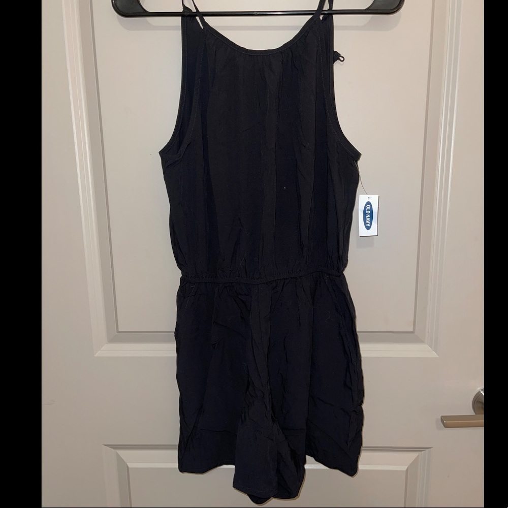 NWT Black old navy romper